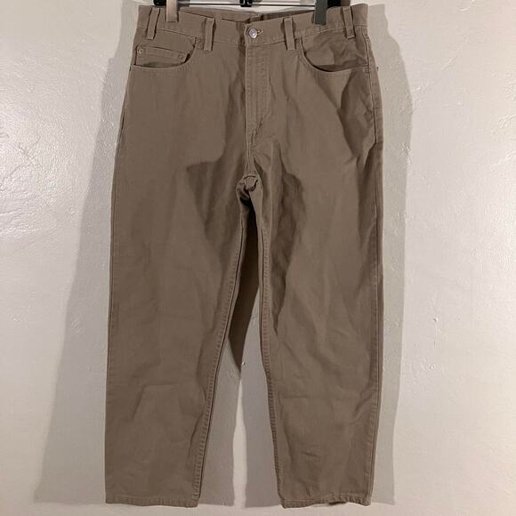 Vintage 90s Tan Levi’s 550 Denim‎ Pants Relaxed Fit - Picture 1 of 5